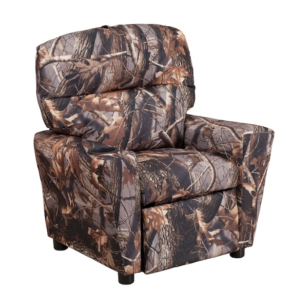 Flash Furniture Camo Fabric Kids Recliner, 25" to 39" x 28" BT-7950-KID-CAMO-GG - main